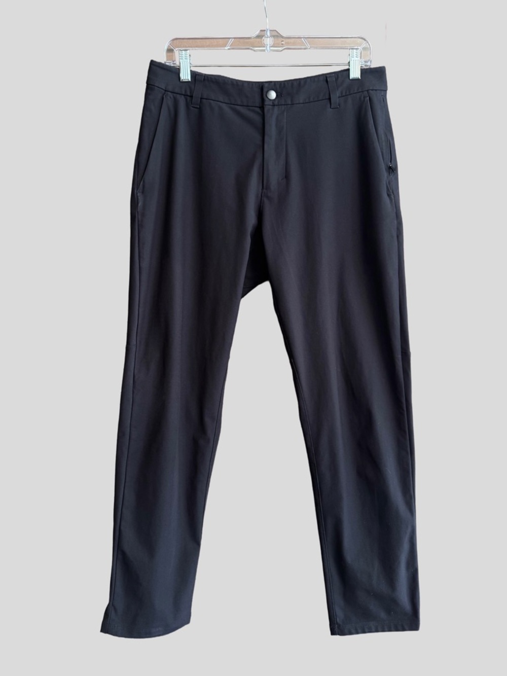 Lululemon Men's Black Commission Pant Trousers Warpstreme Size 31